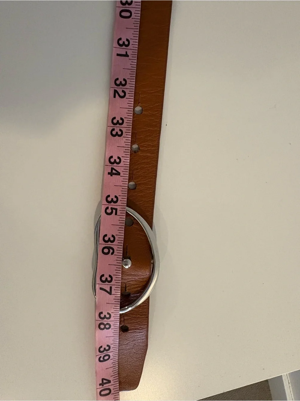 Lizzie Fortunato || Wide Georgia Belt in Tan Silver Tone Buckle